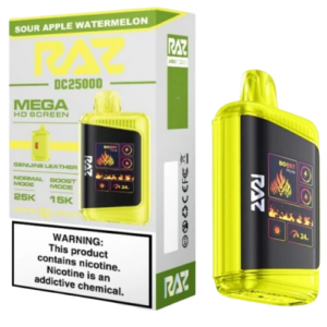 Experience the Sour Apple Watermelon – RAZ Vape DC25000